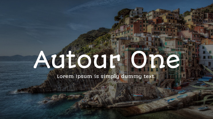 Пример шрифта Autour One