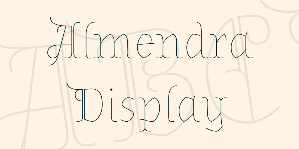 Пример шрифта Almendra Display