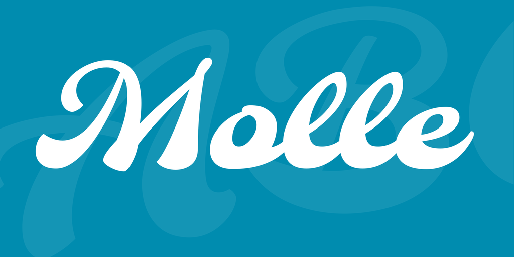 Пример шрифта Molle