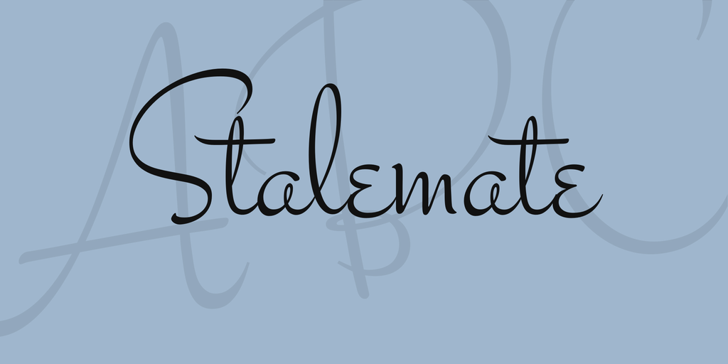 Пример шрифта Stalemate