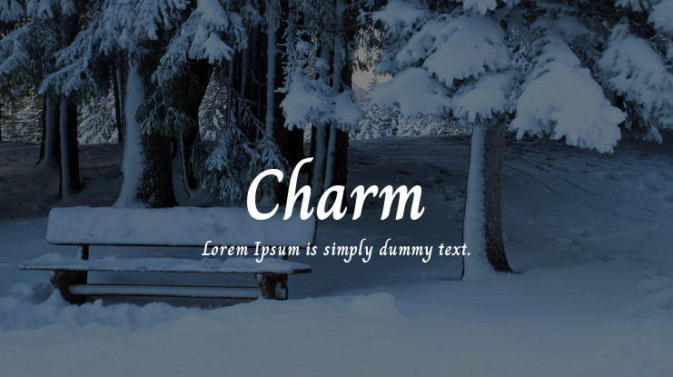 Пример шрифта Charm