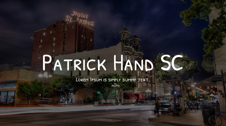 Пример шрифта Patrick Hand SC