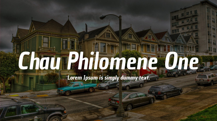 Пример шрифта Chau Philomene One