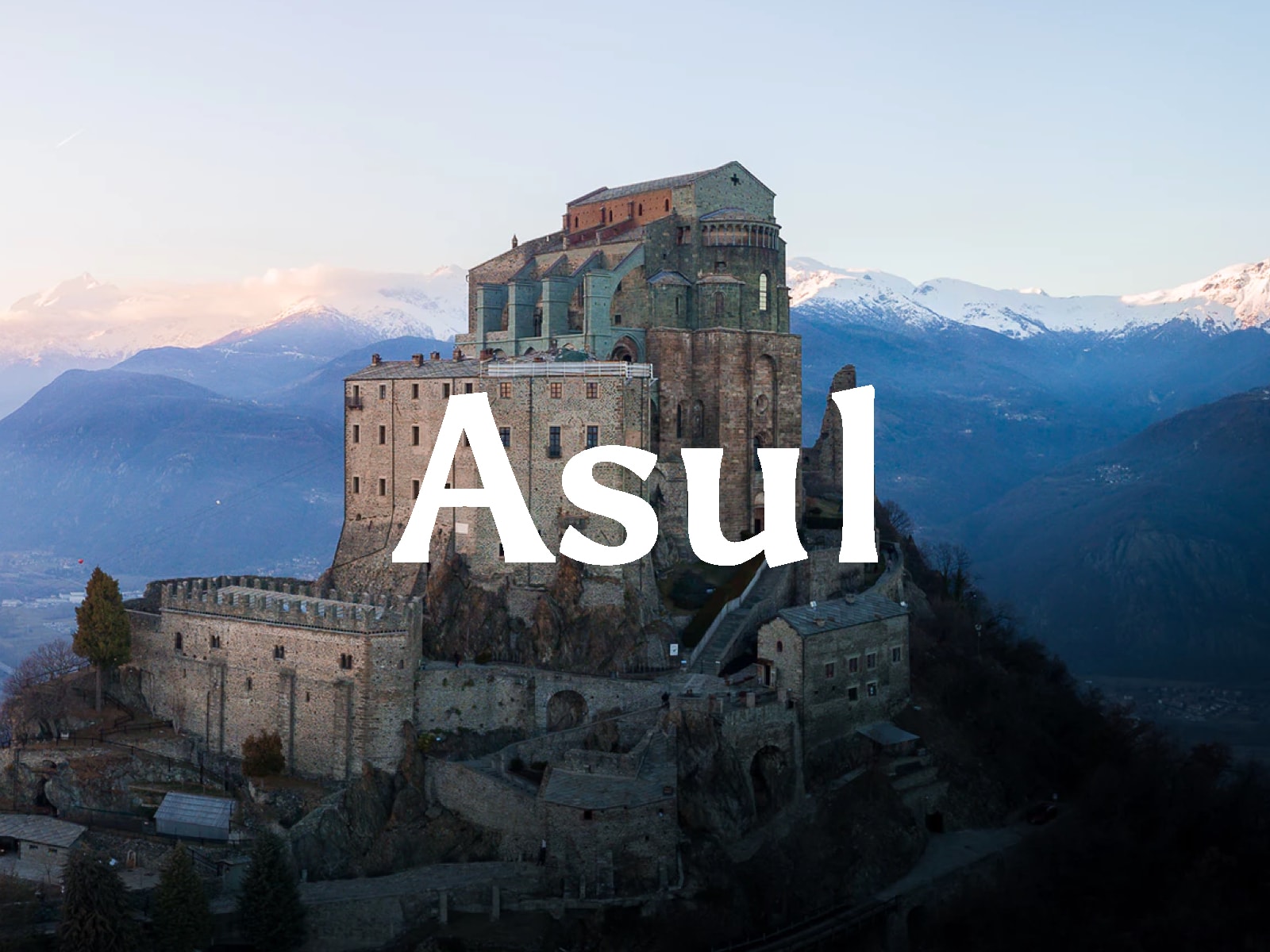 Пример шрифта Asul