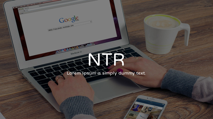 Пример шрифта NTR