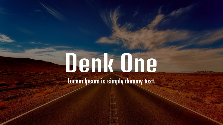 Пример шрифта Denk One