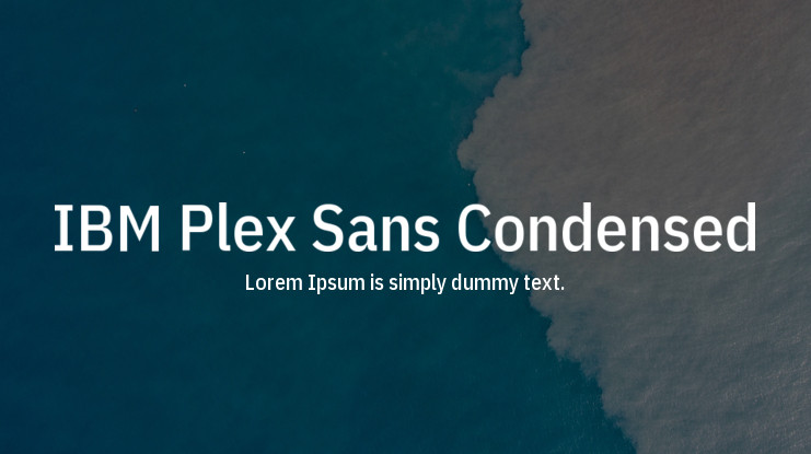 Пример шрифта IBM Plex Sans Condensed