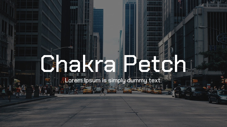 Пример шрифта Chakra Petch