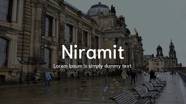 Пример шрифта Niramit