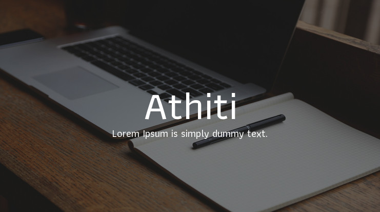 Пример шрифта Athiti