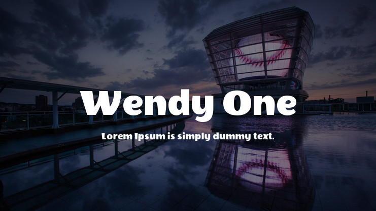 Пример шрифта Wendy One