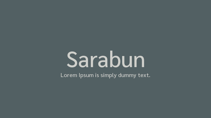 Пример шрифта Sarabun