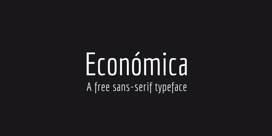 Пример шрифта Economica