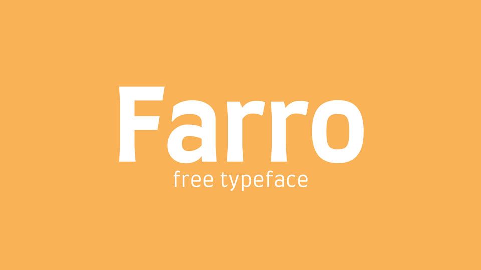 Пример шрифта Farro