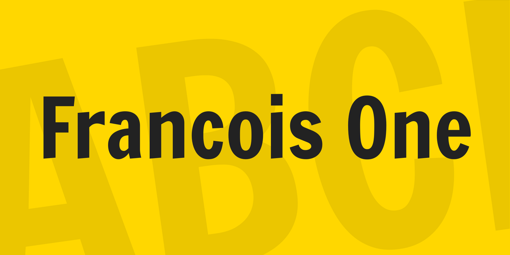 Пример шрифта Francois One