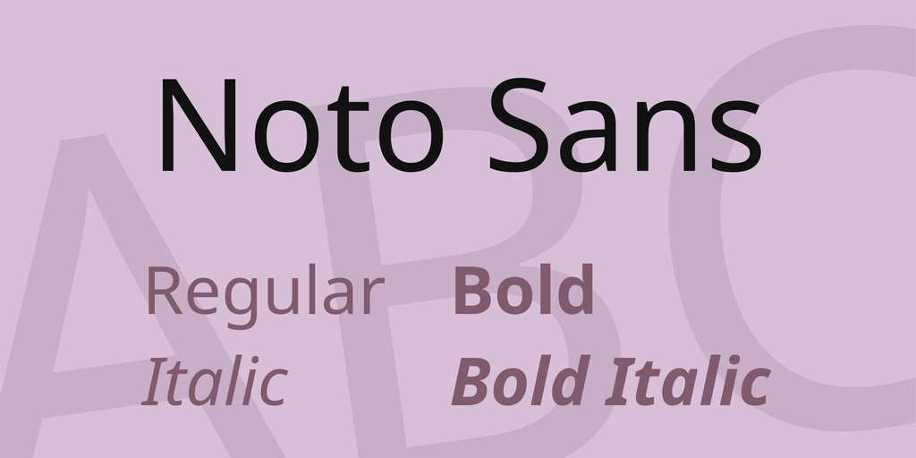Пример шрифта Noto Sans TC