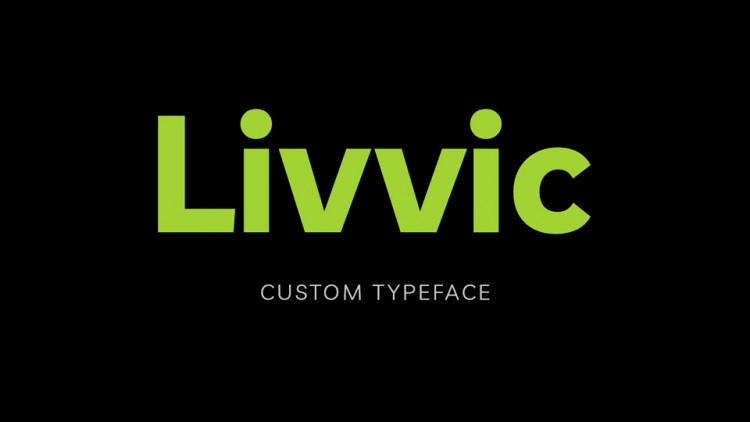 Пример шрифта Livvic