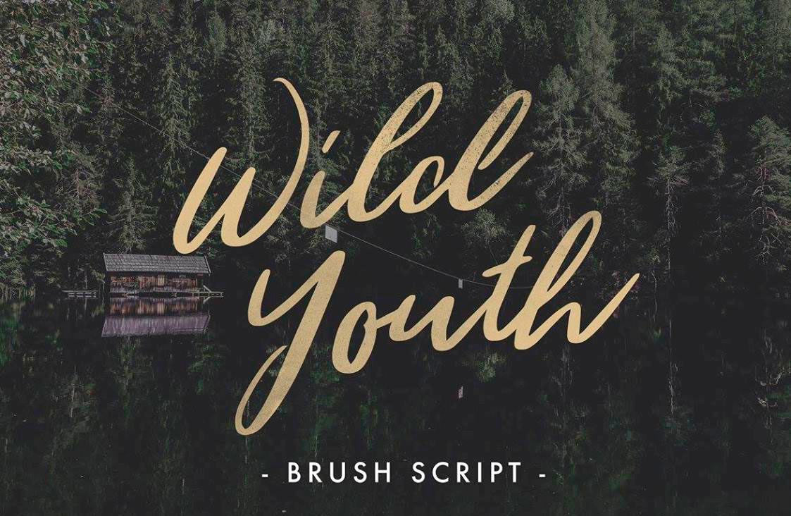 Пример шрифта Wild Youth