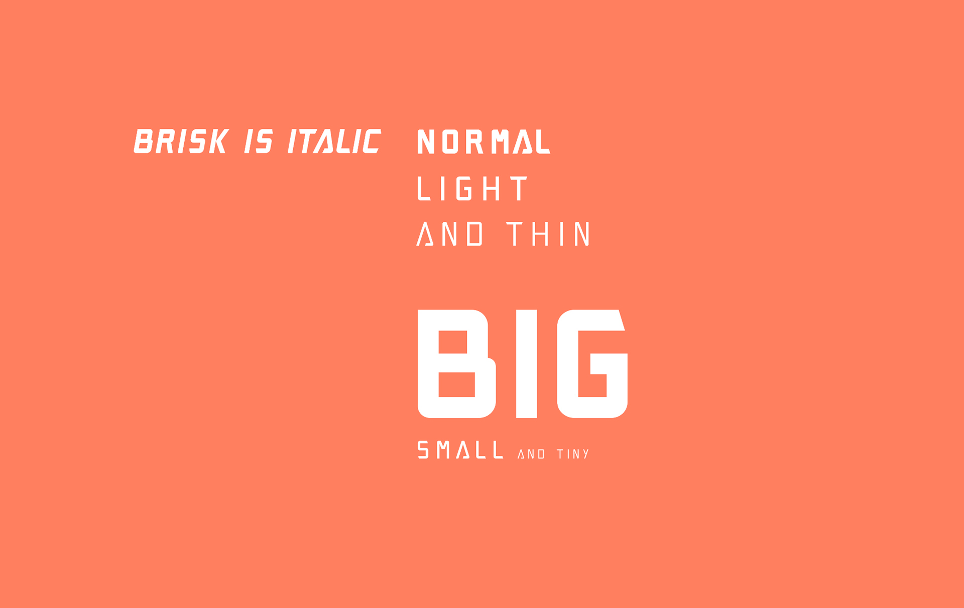Пример шрифта Brisk Pro Light