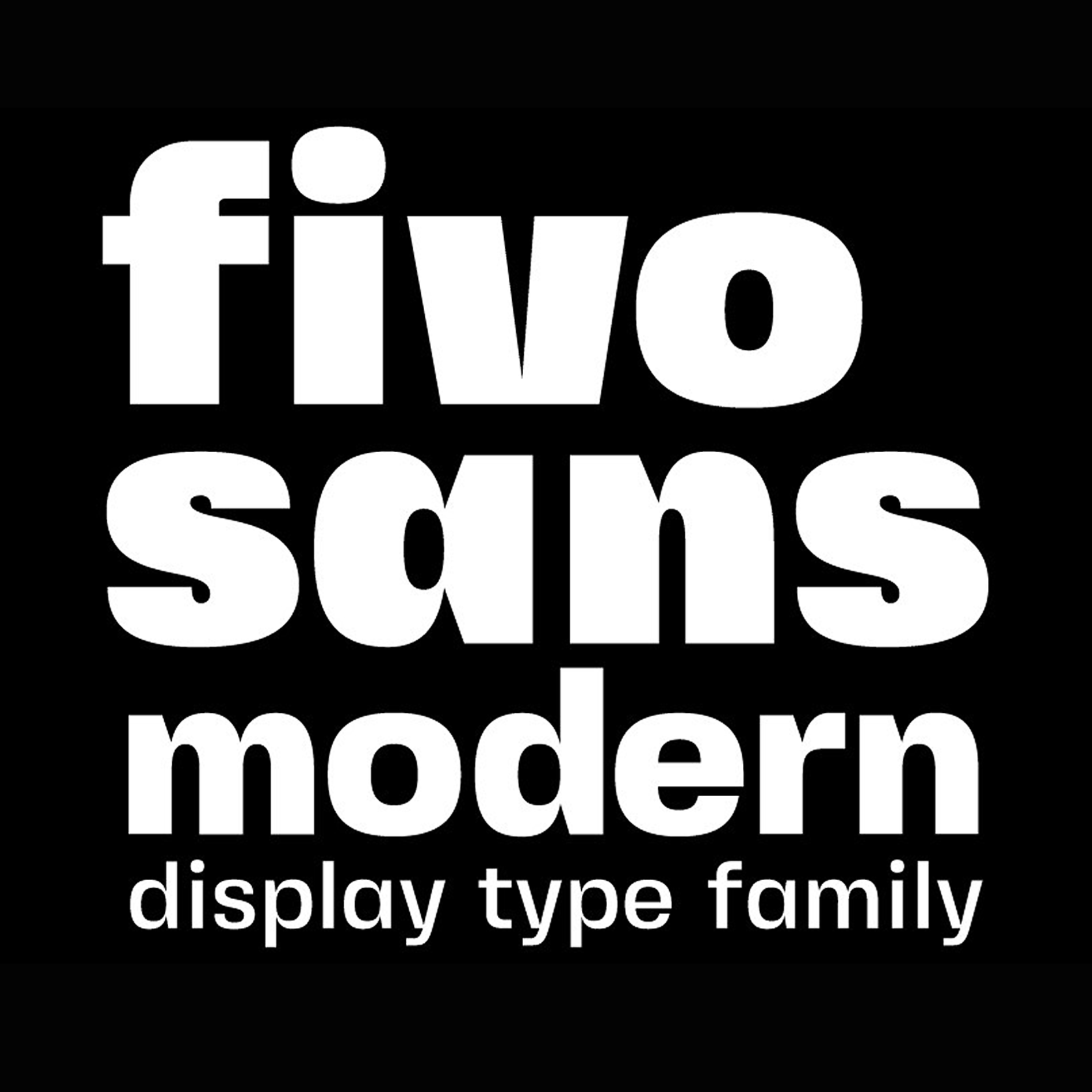 Пример шрифта Fivo Sans Modern