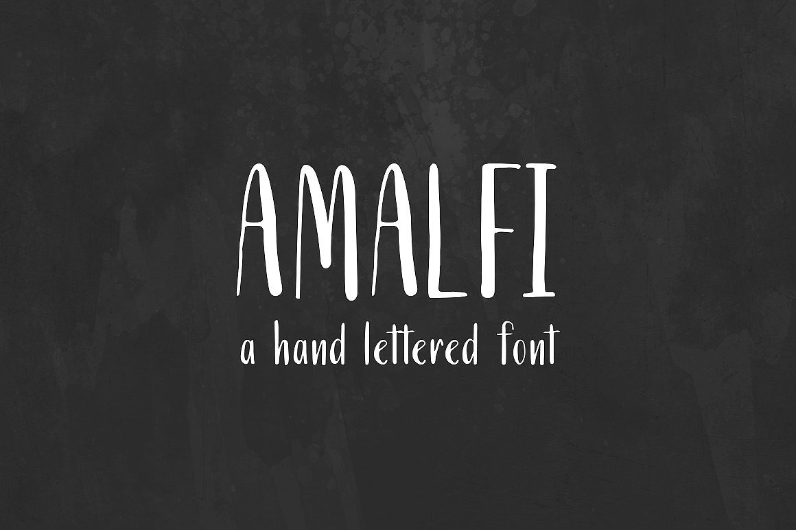 Пример шрифта Amalfi