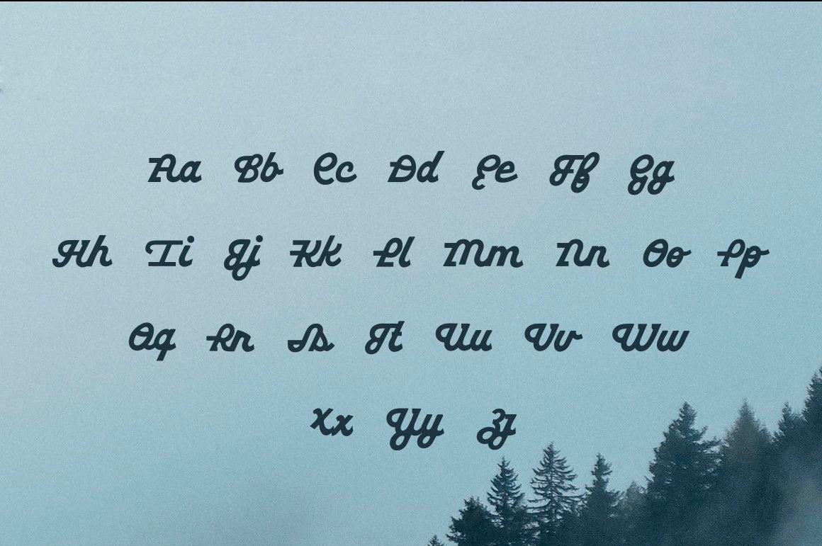 Пример шрифта Gritstone Script Bold