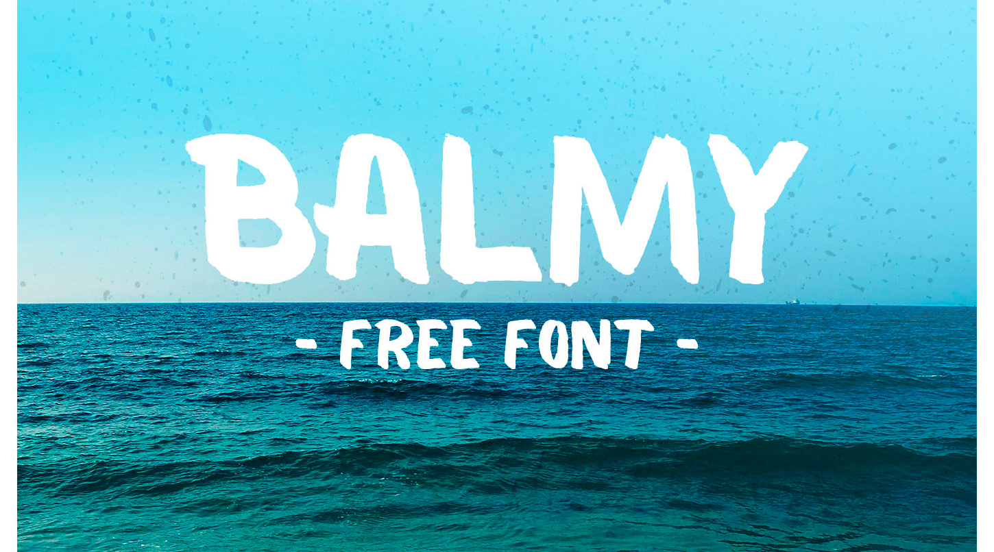 Пример шрифта Balmy