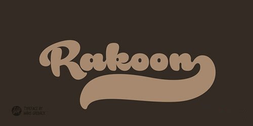 Пример шрифта Rough Rakoon Bold