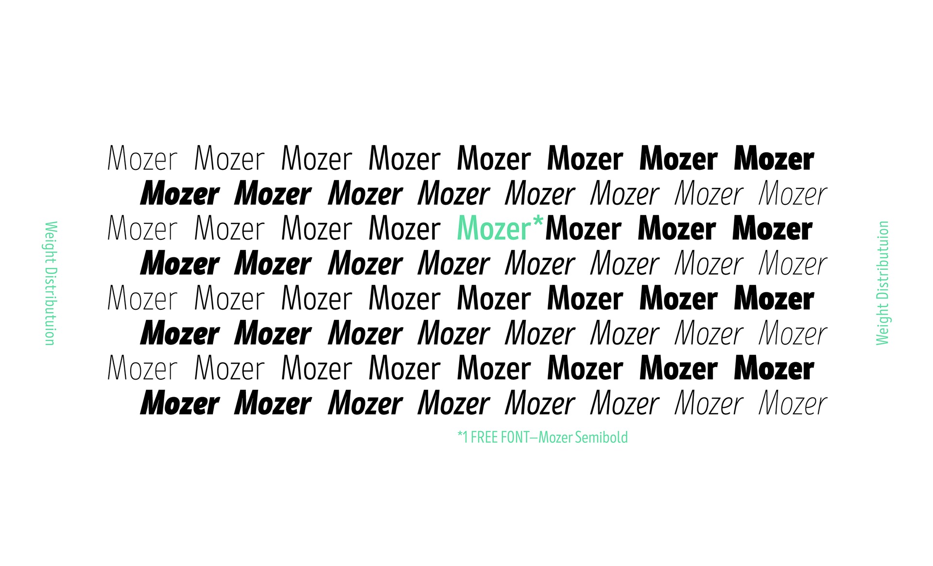 Пример шрифта Mozer Semi Bold