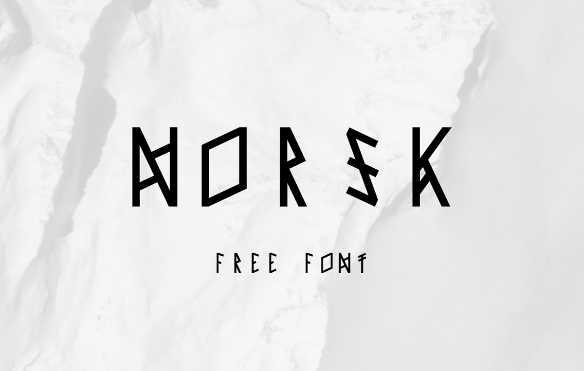 Пример шрифта Norsk