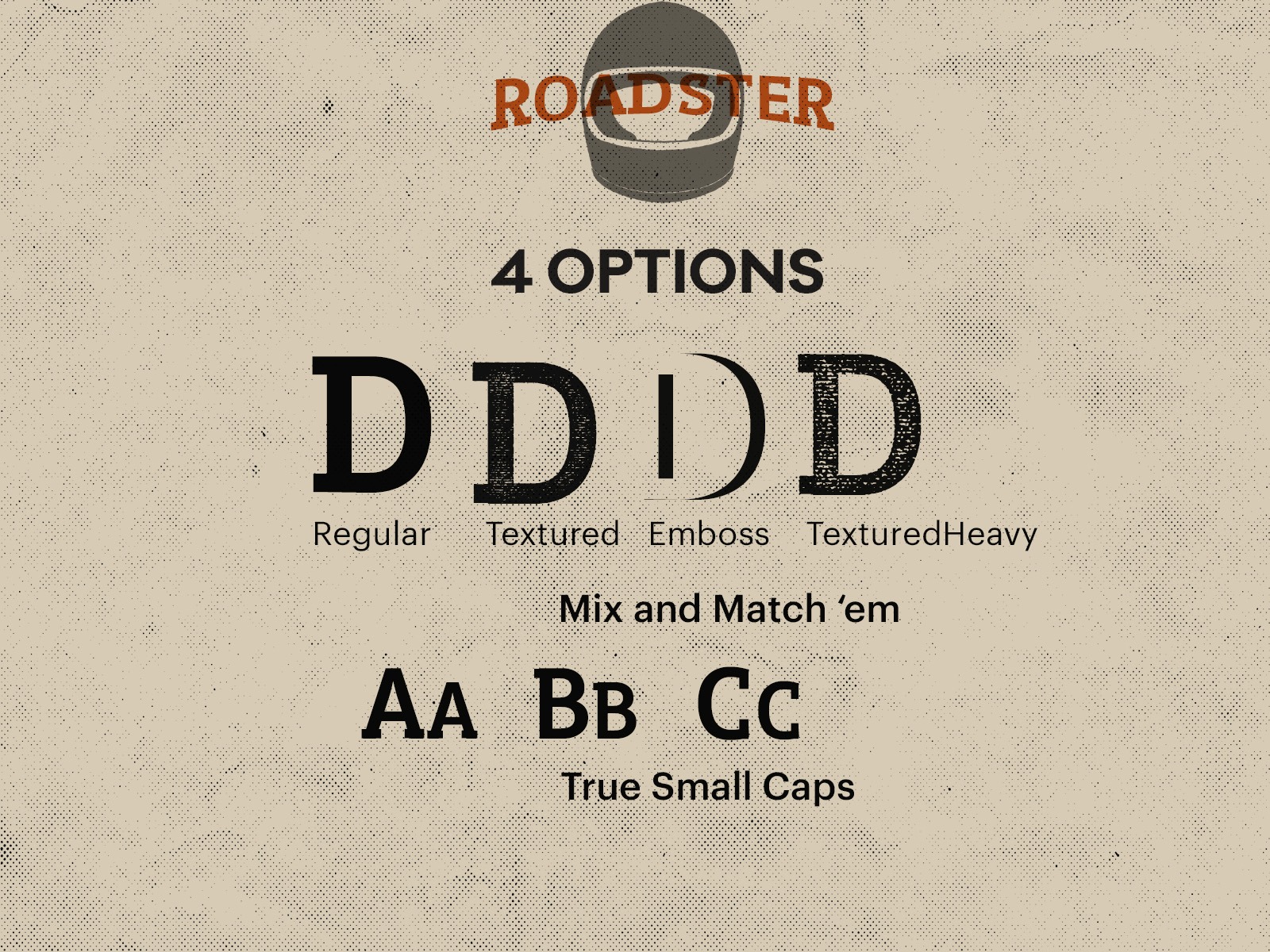 Пример шрифта Roadster Textured Heavy Regular