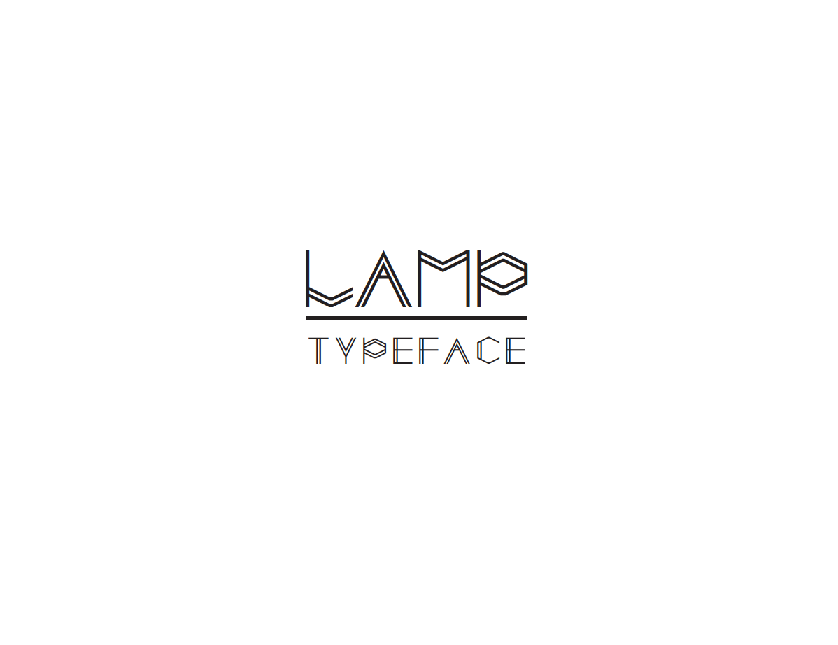 Пример шрифта Lamp