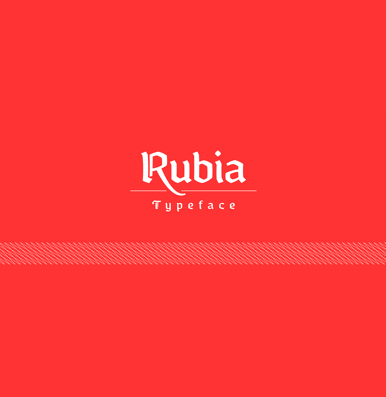 Пример шрифта Rubia