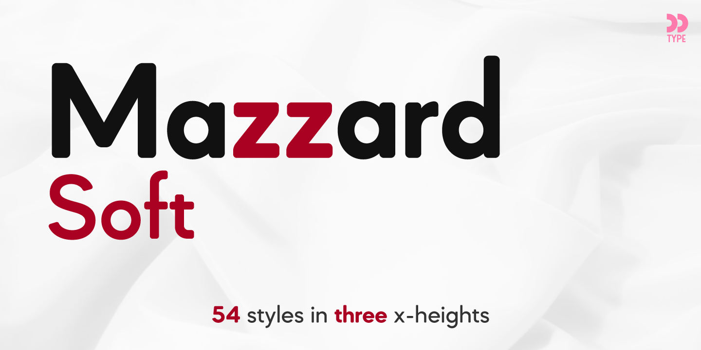 Пример шрифта Mazzard Soft 