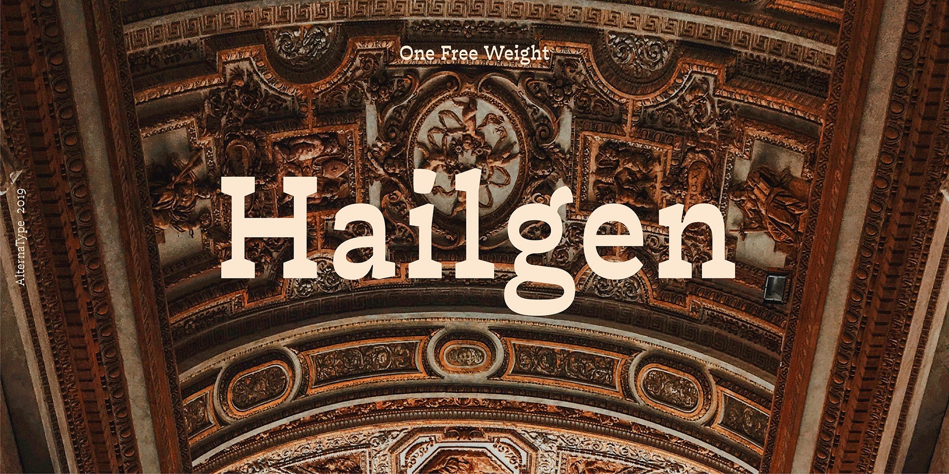 Пример шрифта Hailgen