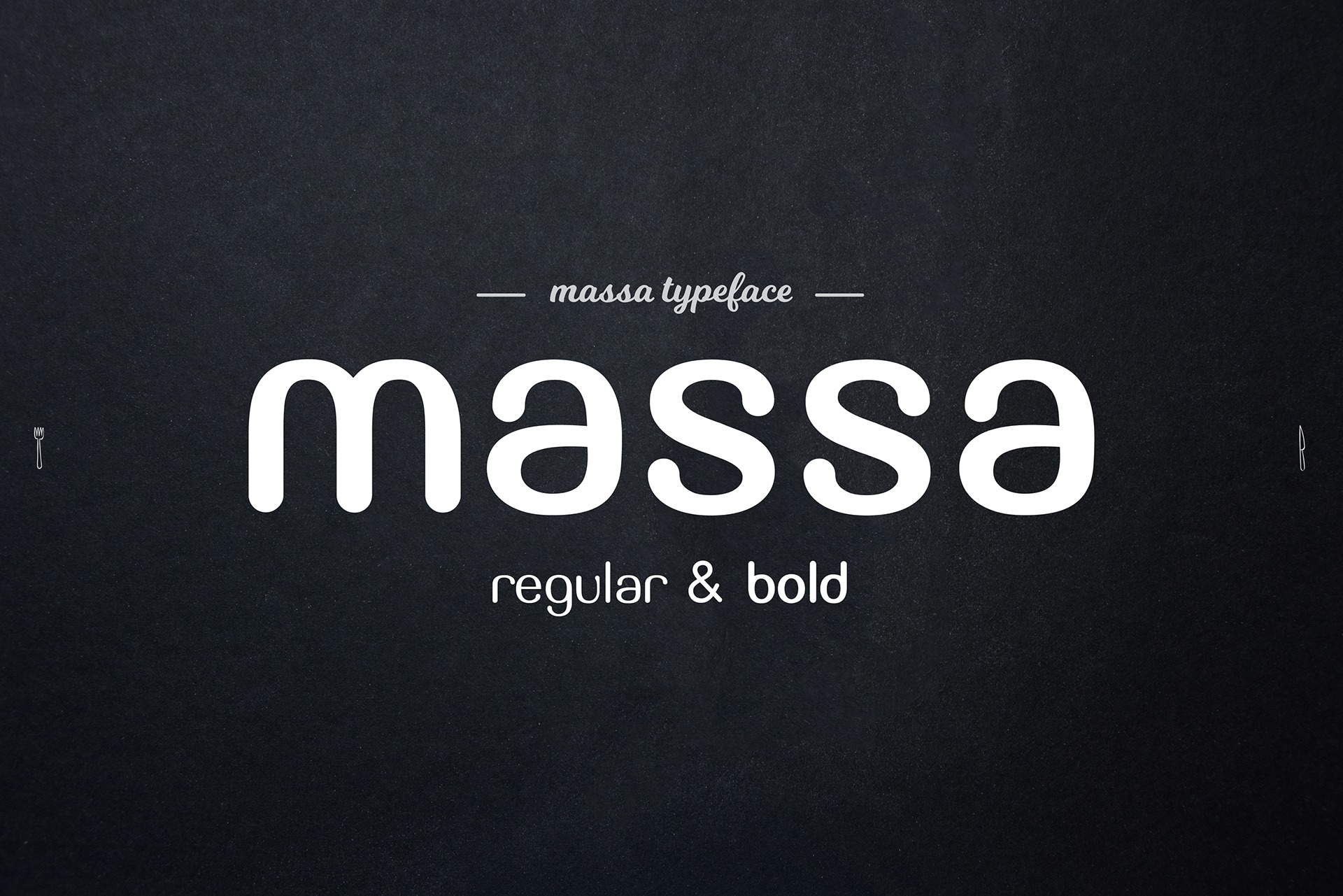 Пример шрифта Massa