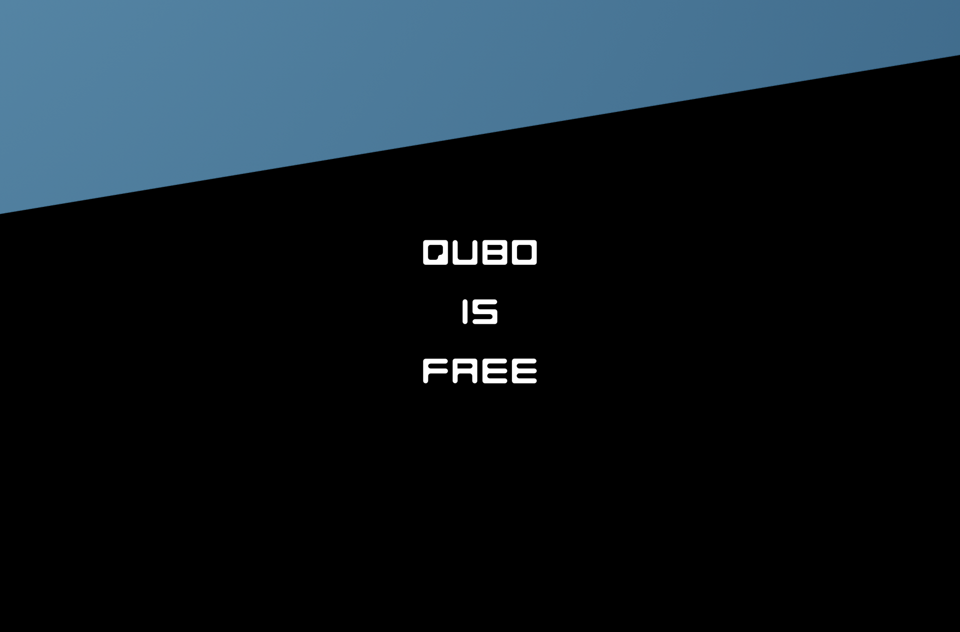Пример шрифта QUBO Regular