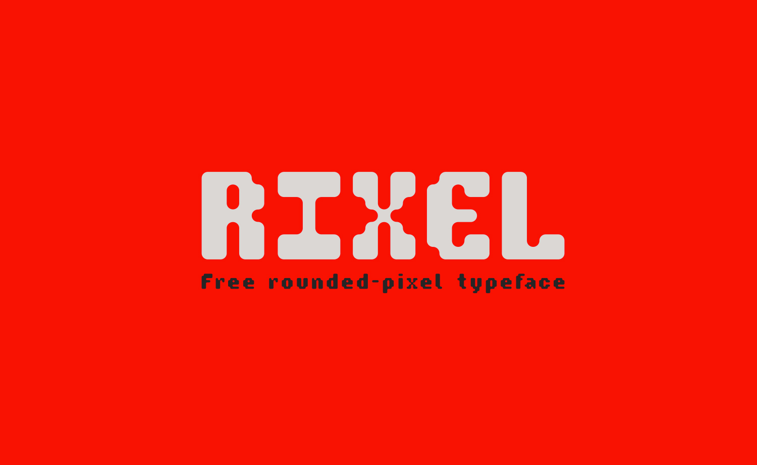 Пример шрифта Rixel