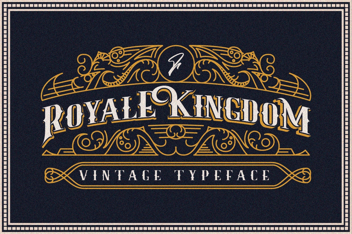Пример шрифта Royale Kingdom
