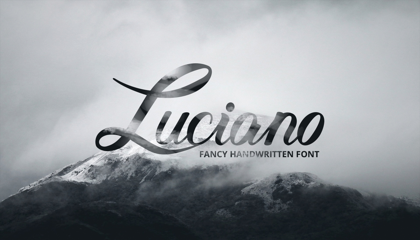 Пример шрифта Luciano