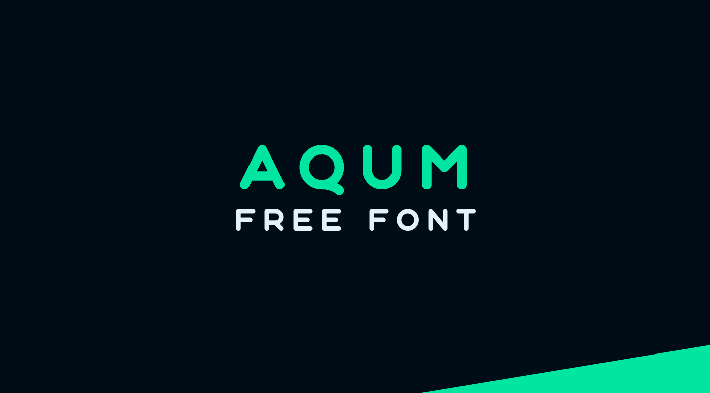 Пример шрифта Aqum