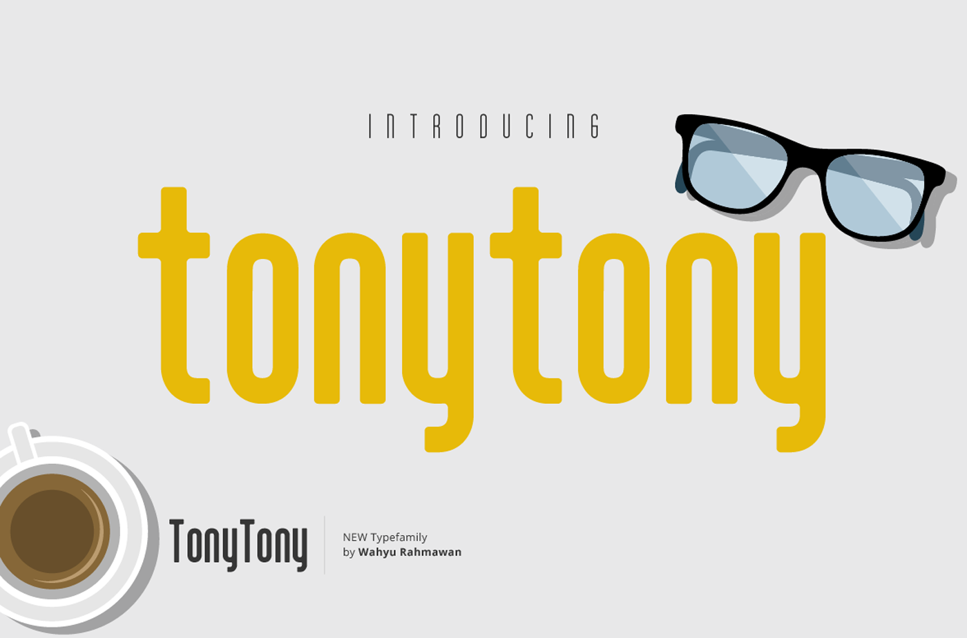 Пример шрифта Tony Tony