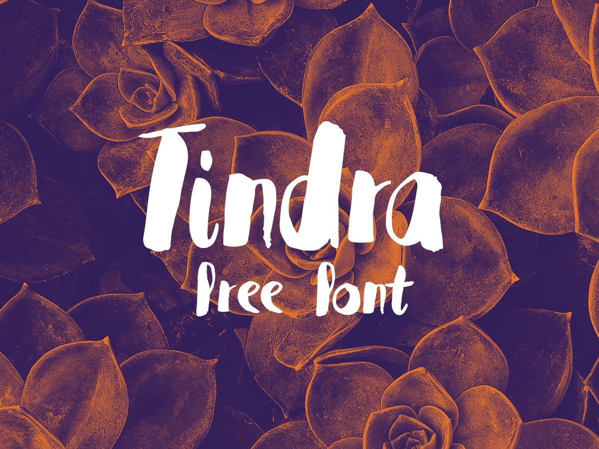 Пример шрифта Tindra