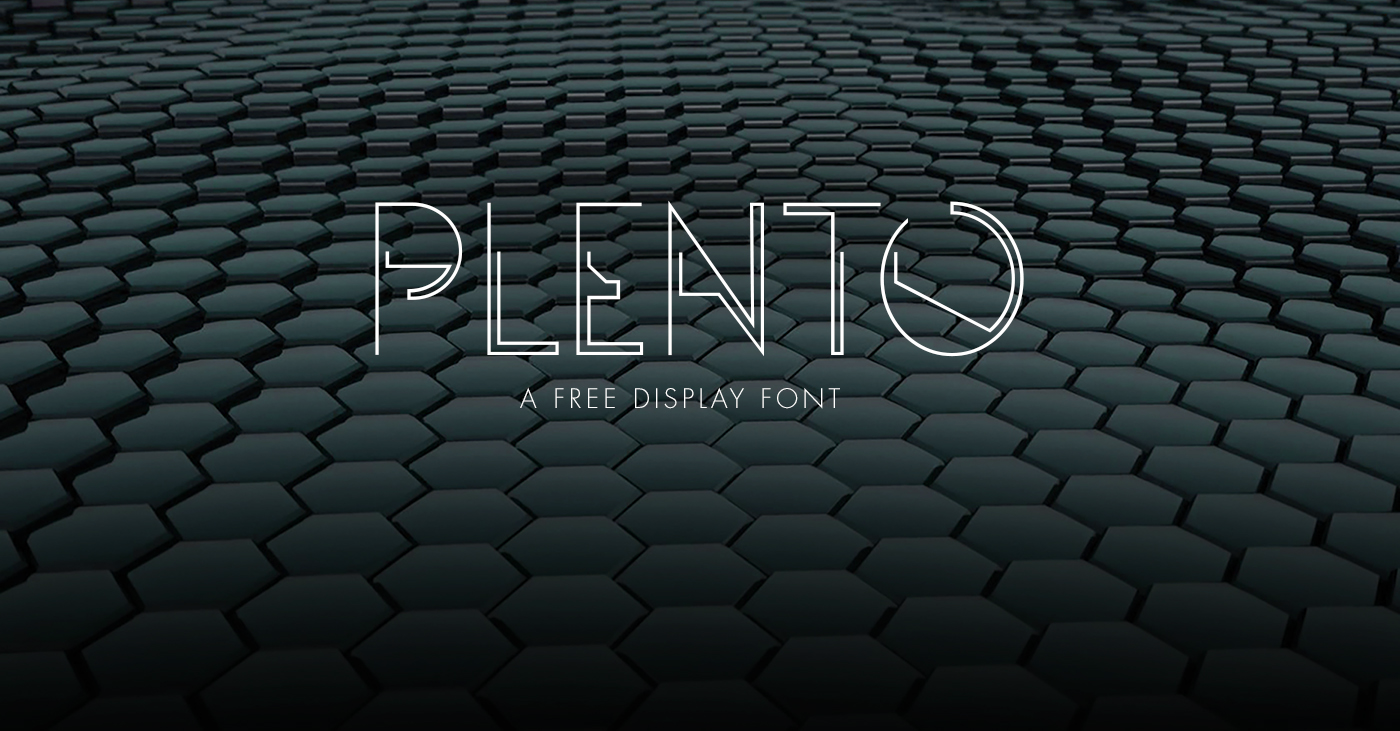 Пример шрифта Plento
