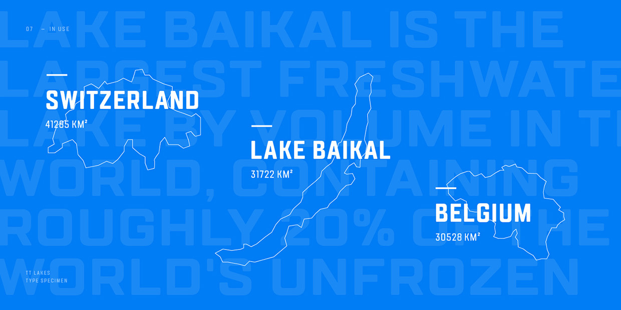 Пример шрифта TT Lakes Bold