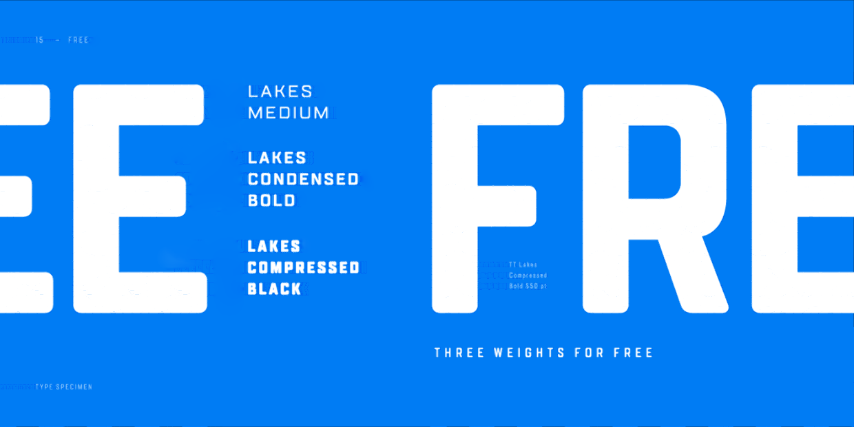 Пример шрифта TT Lakes