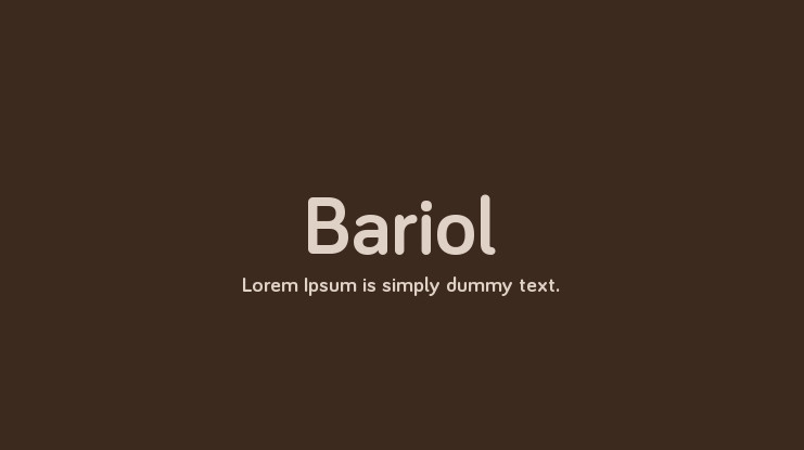 Пример шрифта Bariol