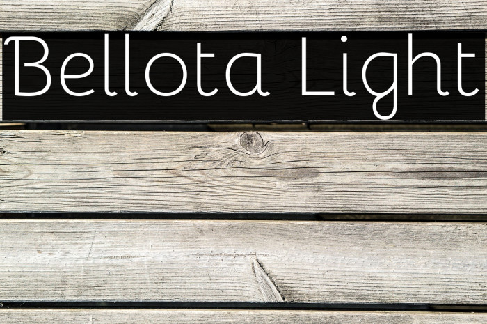 Пример шрифта Bellota Regular