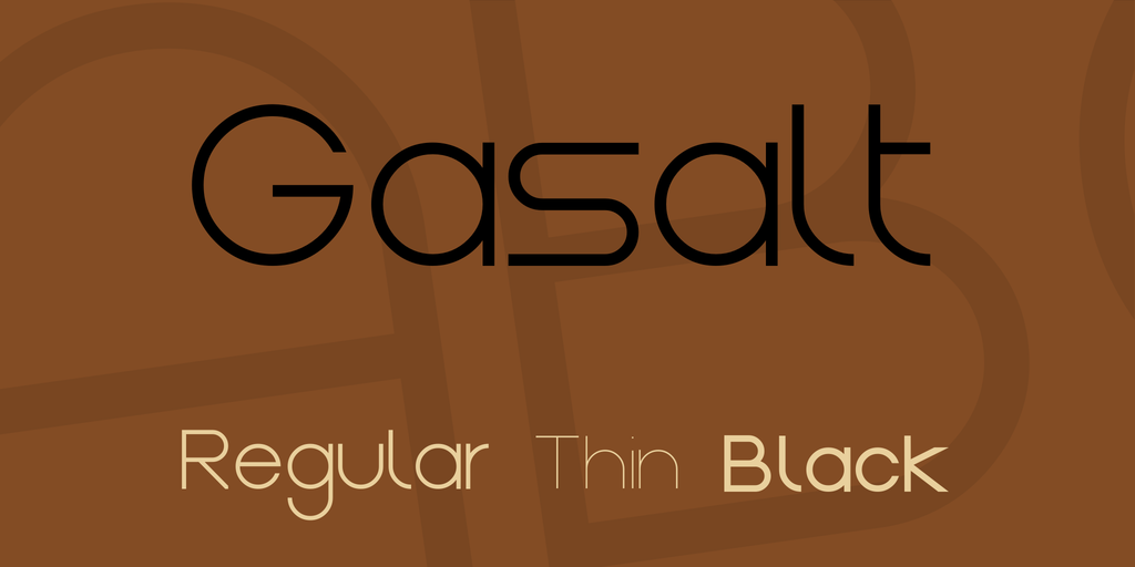 Пример шрифта Gasalt