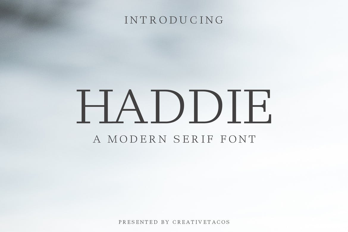 Пример шрифта Modern Serif Italic